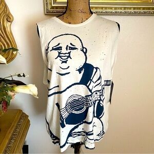 NEW True Religion sleeveless tank size L Rockin Buddha Crew